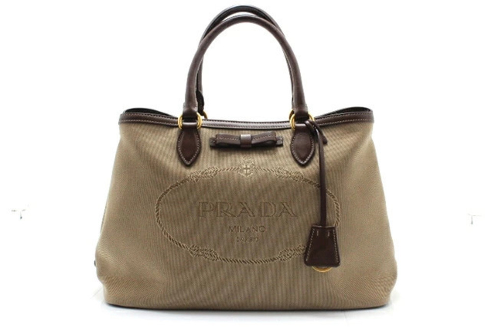 Prada Jacquard Tote Bag